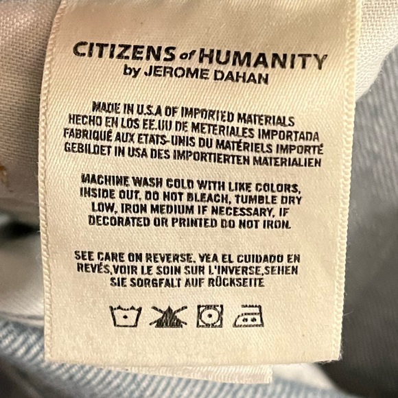 Citizens Of Humanity Liya High Rise Classic Fit Jeans Crops (size 29) - Picture 5 of 8